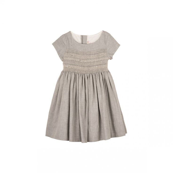 Duchesse smocked dress made with multicolor Liberty fabrics